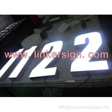 wall mounted advertising resin led letter sign